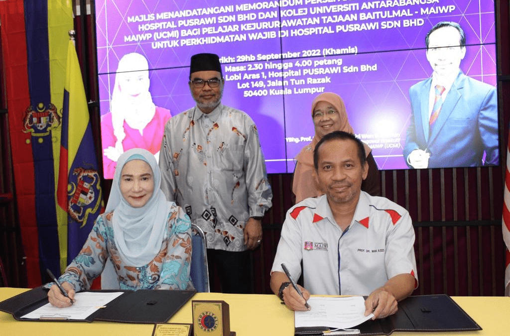 MOU ANTARA HOSPITAL PUSRAWI SDN BHD DAN KOLEJ UNIVERSITI ANTARABANGSA MAIWP