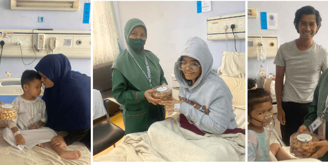 PEMBERIAN HAMPER HARI RAYA KEPADA PESAKIT PADA 1 SYAWAL